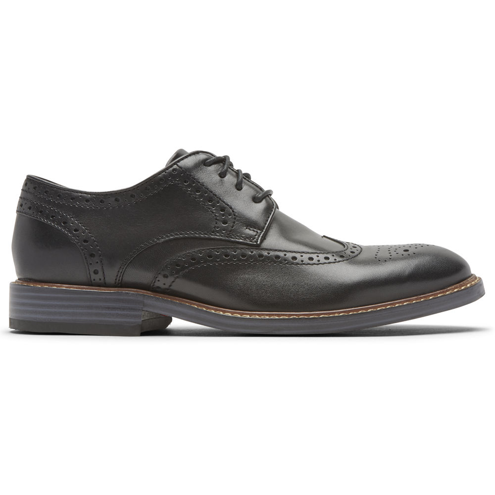 Rockport Lace Up For Mens Black - Kenton Wingtip - QS9803612